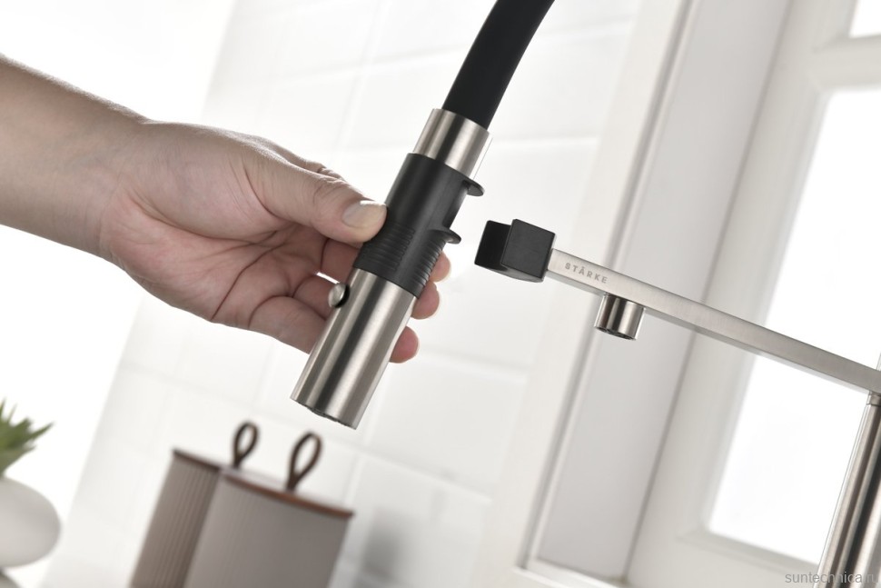 Смеситель для кухни Gravity, брашированная нерж.сталь, Gr213888-BS, Starke-Paulmark