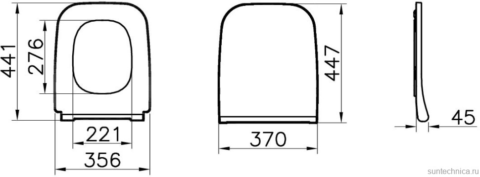 Комплект Унитаз подвесной VitrA Zentrum Square 7484B003-0075 безободковый + Крышка Integra Square 191-003-009 с микролифтом + Инсталляция Geberit Duofix Delta 458.149.21.1 с кнопкой смыва, хром