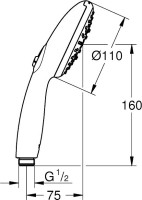 Душевая лейка Grohe Tempesta 28261003 хром