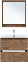 Мебель для ванной комнаты Aquanet Милан 80 подвесная, дуб рустикальный