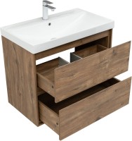 Мебель для ванной комнаты Aquanet Милан 80 подвесная, дуб рустикальный
