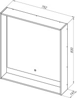 Мебель для ванной комнаты Aquanet Милан 80 подвесная, дуб рустикальный
