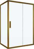 Душевой уголок Kubele DE019 R-CLN-BR 120х70 см, профиль бронза