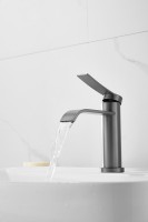 Смеситель для раковины BELZ B812 B10812-3 оружейная сталь