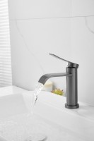 Смеситель для раковины BELZ B812 B10812-3 оружейная сталь