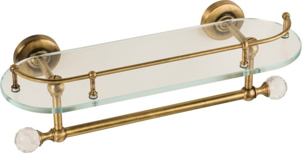 Полка Migliore Amerida 16565 с полотенцедержателем, бронза