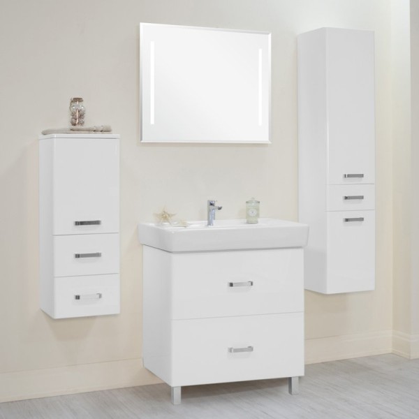 Мебель для ванной комнаты AQUATON Америна Н 80 белая