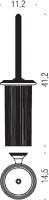 Ершик Colombo Design Hermitage В3306 хром