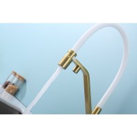 Смеситель для кухни с подключением фильтра Raglo R85.62.03, золотой сатин Смеситель для кухни с подключением фильтра Raglo R85.62.03, золотой сатин