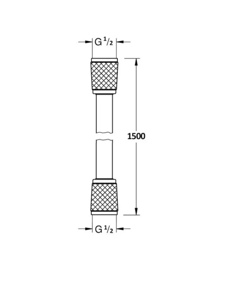 Душевой шланг AQUAme AQM1502BG