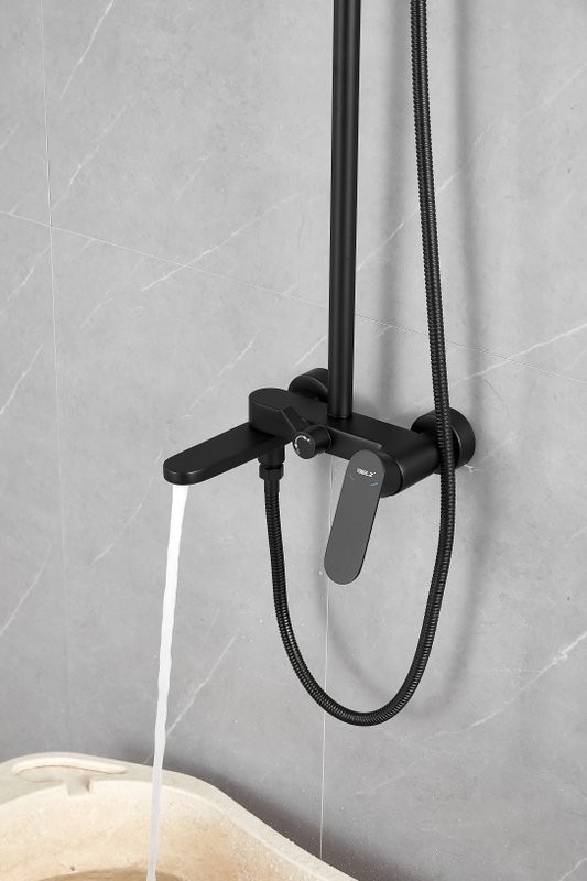 Душевая стойка BELZ B713 B24713-7 черная