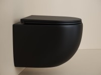 Комплект Унитаз подвесной Ceramicanova UP Rimless CN4007MB черный матовый + Инсталляция TECE Now 9400414 4 в 1 с кнопкой смыва