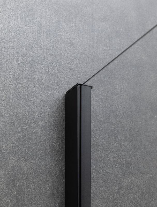 Душевой уголок Allen Brau Priority 120x80, профиль черный браш, стекло прозрачное