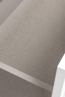 Мебель для ванной комнаты La Fenice Cubo 80 подвесная, серая, ручка черная, столешница белый мрамор, раковина матовая белая