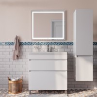 Тумба с раковиной IDDIS Zodiac 80 напольная, с ящиками