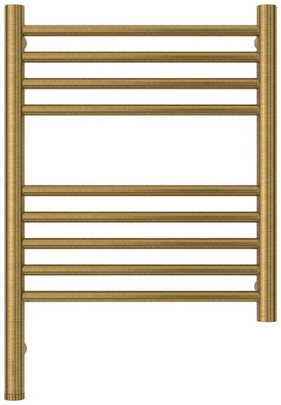 Полотенцесушитель электрический Сунержа Богема 3.1 051-6004-5040 60x45 см, подключение слева, состаренная латунь, лесенка