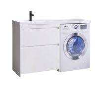 Тумба под раковину без столешницы Belux Прометей 70 напольная, белая глянцевая