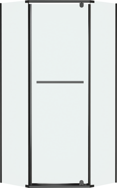 Душевой уголок RGW Passage PA-82B 100х100 см, профиль черный, стекло прозрачное