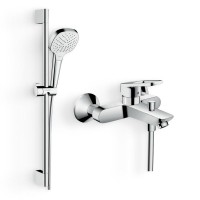 Душевой комплект Смеситель Hansgrohe Logis Loop Logis loop 71244000 + Гарнитур Croma Select E Vario 26582400