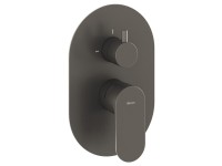 Встраиваемый смеситель для душа и ванны Ravak Eleganta EL 065.20GB.O2 брашированный графит