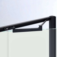 Душевая дверь в нишу RGW Stilvoll SV-05B 100 см, профиль матовый черный, стекло smart line matt