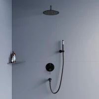 Душевой комплект RGW Shower Panels SP-52-1-B черный Душевой комплект RGW Shower Panels SP-52-1-B черный