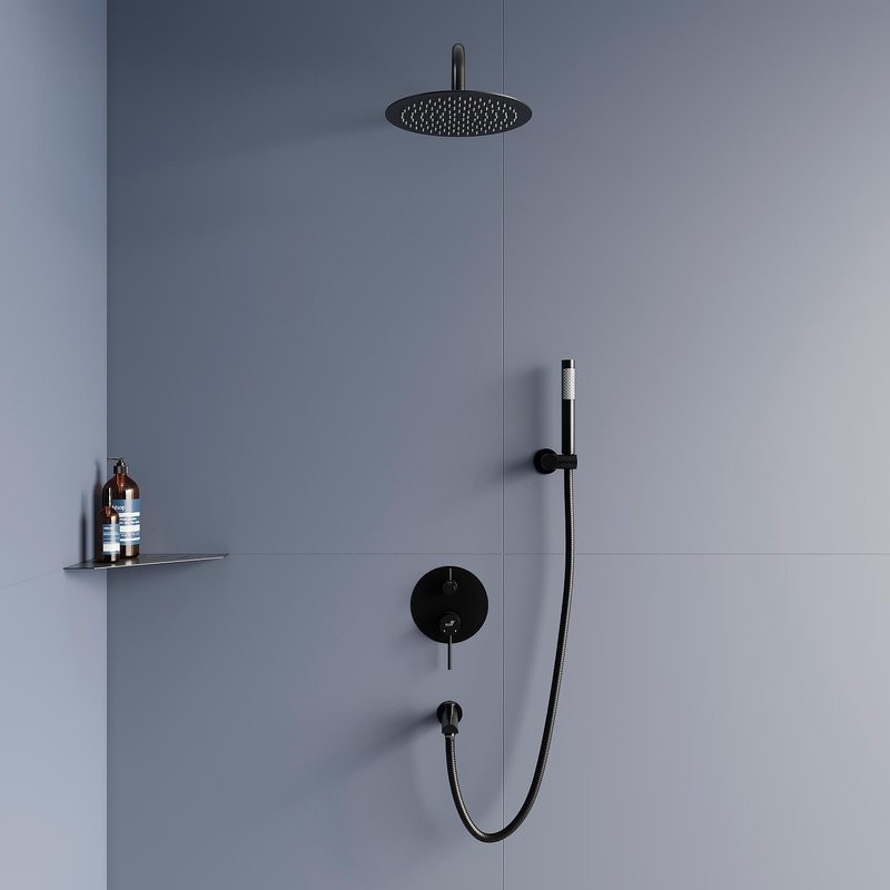 Душевой комплект RGW Shower Panels SP-52-1-B черный