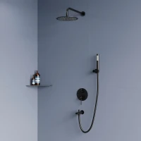 Душевой комплект RGW Shower Panels SP-52-1-B черный Душевой комплект RGW Shower Panels SP-52-1-B черный