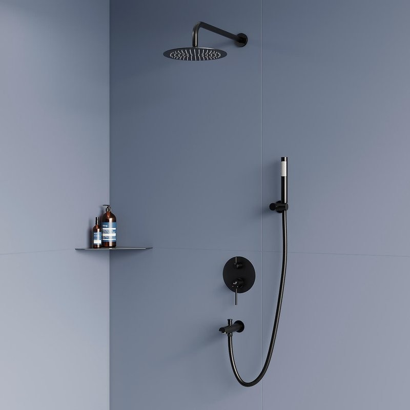 Душевой комплект RGW Shower Panels SP-52-1-B черный
