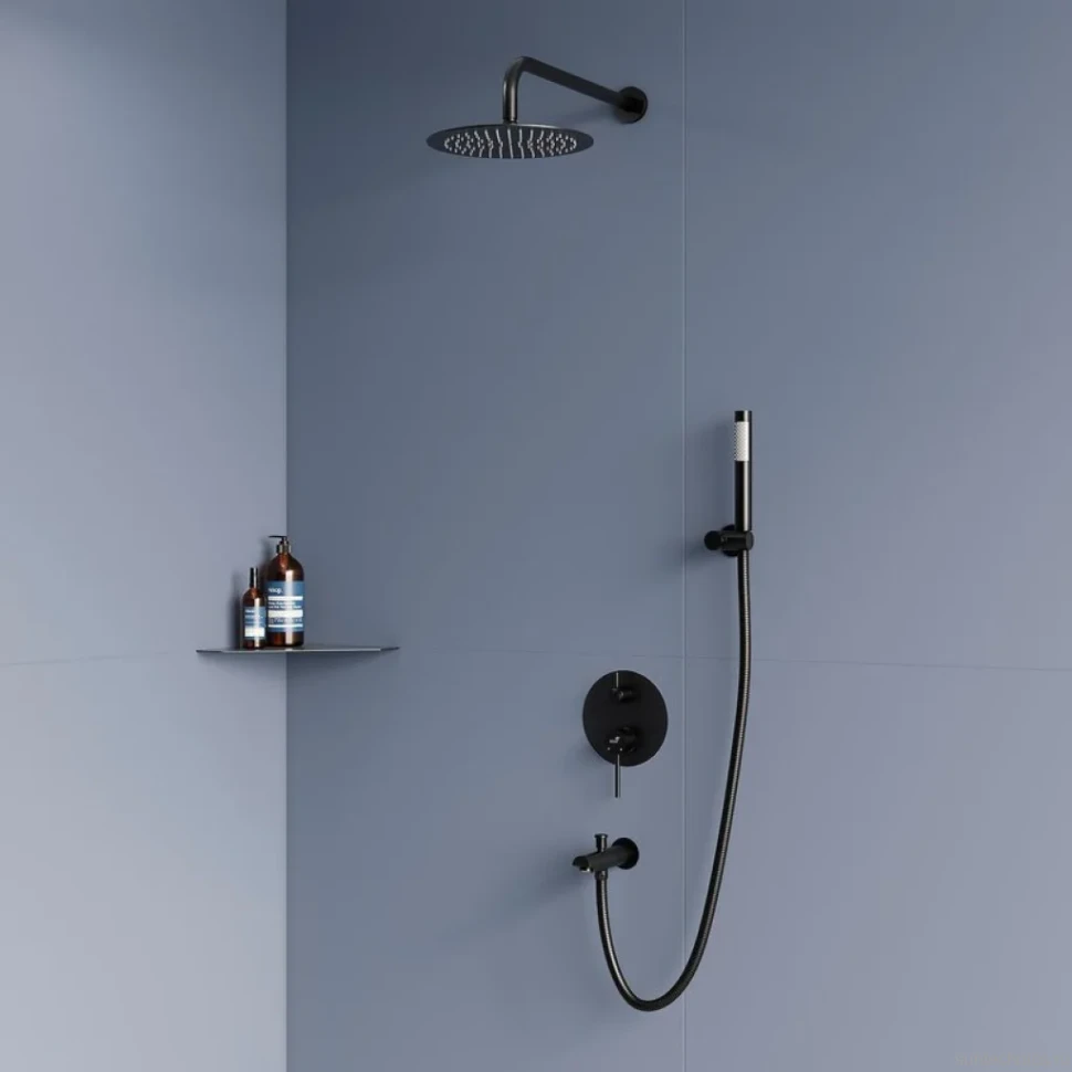 Душевой комплект RGW Shower Panels SP-52-1-B черный