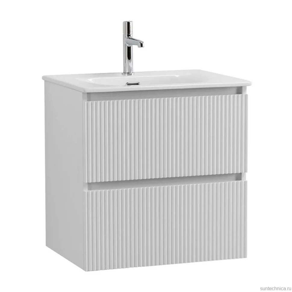 Мебель для ванной комнаты BelBagno Uno-mini 70 подвесная, 2 ящика, bianco opaco