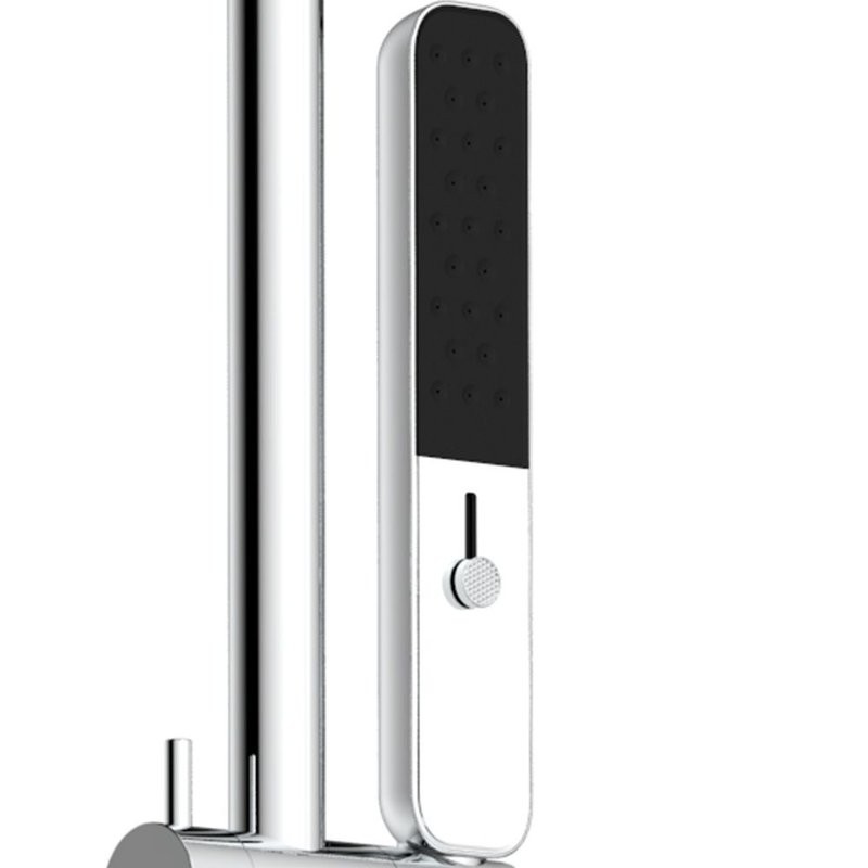 Душевая система скрытого монтажа для душа, лейка, верхний душ, хром AQUAme AQM8401CR