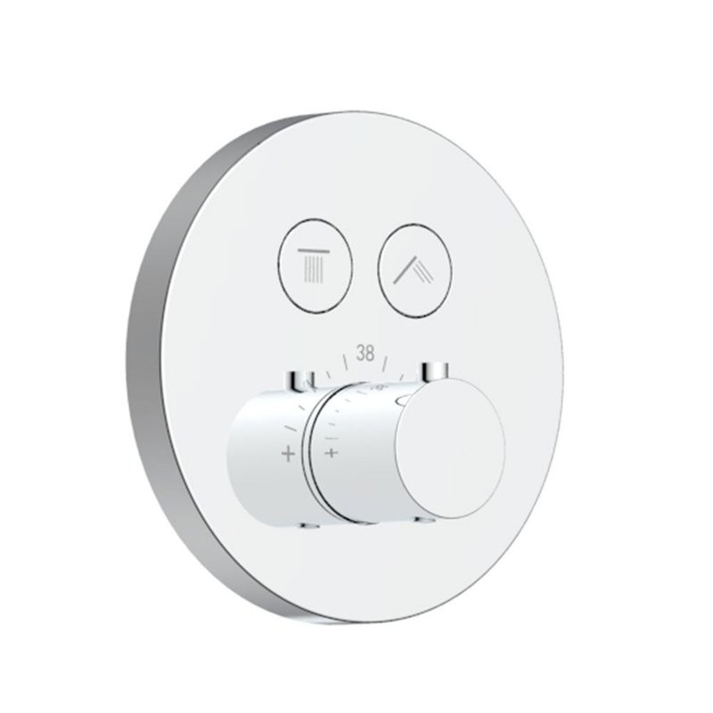 Душевая система скрытого монтажа для душа, лейка, верхний душ, хром AQUAme AQM8401CR