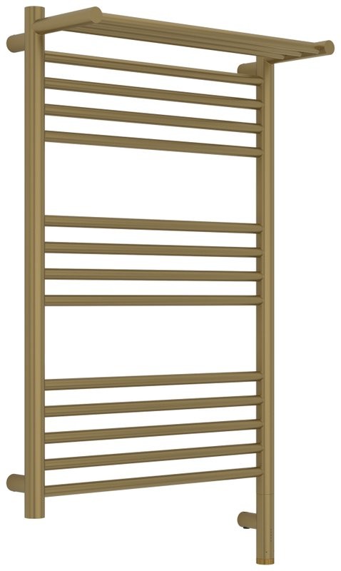 Полотенцесушитель электрический Сунержа Богема 3.1 32-6007-8050 90x55 см, подключение справа, золотой шелк, лесенка, с полкой