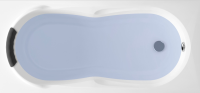 Акриловая ванна Lavinia Boho Easter Pro 170x75 см, встраиваемая, белая, с каркасом, с подголовником