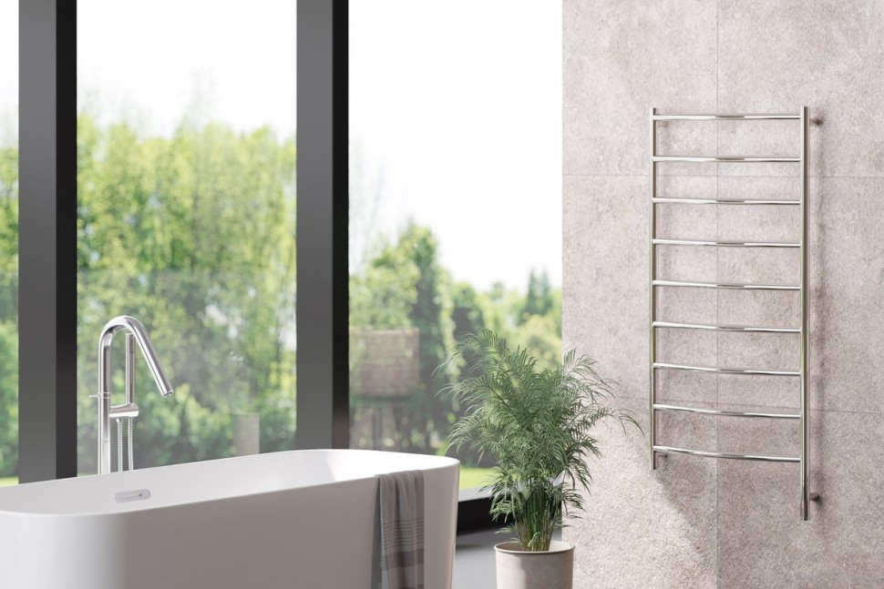 Полотенцесушитель электрический Сунержа Галант 3.1 00-6001-1260 130x65 см, подключение справа, без покрытия, лесенка