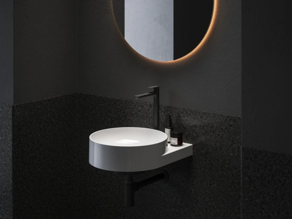 Смеситель для раковины Ravak Eleganta EL 015.20BLM матовый черный