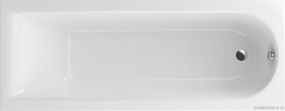 Акриловая ванна Excellent Aurum WAEX.AUR18WH 180x80 см, пристенная, белая, с каркасом