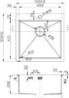 Мойка кухонная Zorg Light ZL R 510510 GRAFIT