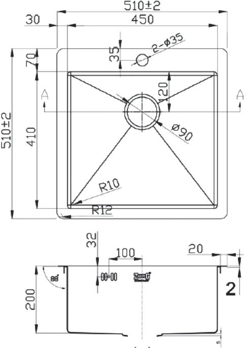 Мойка кухонная Zorg Light ZL R 510510 GRAFIT