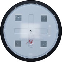 Зеркало круглое Aquanet Тренд D 90 с подсветкой, черное
