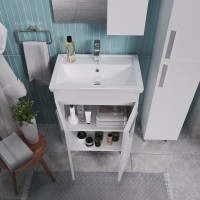 Тумба с раковиной Grossman Neo 70 пленка, с дверцами, глянцевая белая