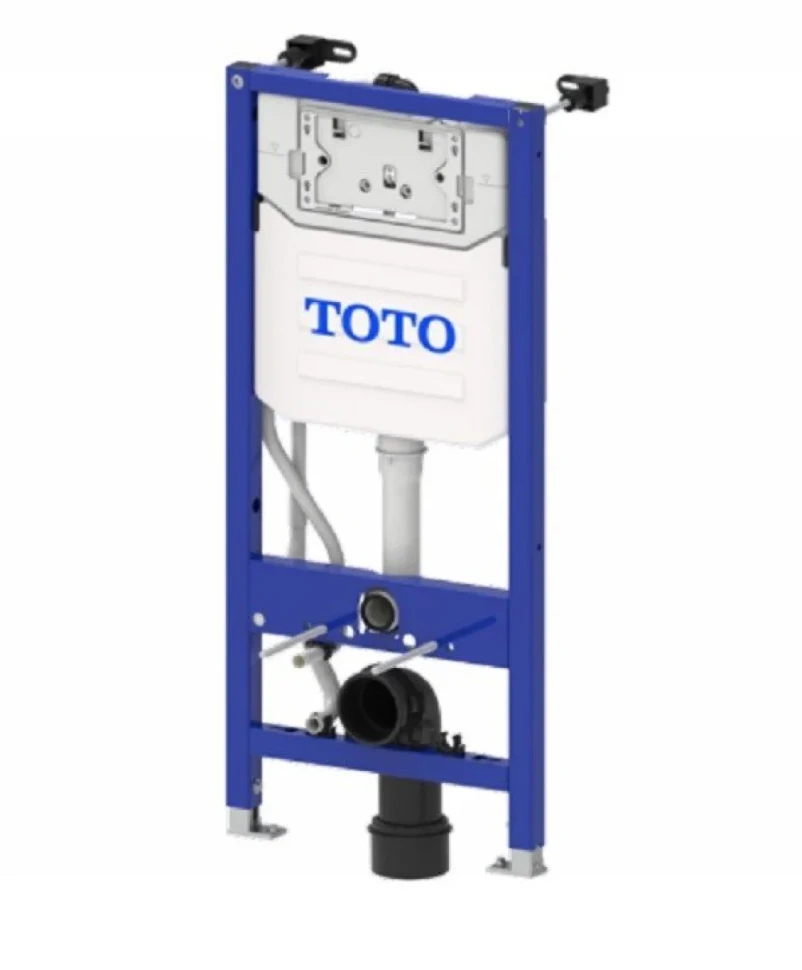 Комплект Инсталляция Toto Washlet WH182EAT + Кнопка MB175MSS цвет сталь