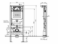Комплект Инсталляция Toto Washlet WH182EAT + Кнопка MB175MSS цвет сталь Комплект Инсталляция Toto Washlet WH182EAT + Кнопка MB175MSS цвет сталь