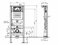 Комплект Инсталляция Toto Washlet WH182EAT + Кнопка MB175MSS цвет сталь