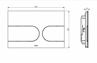 Комплект Инсталляция Toto Washlet WH182EAT + Кнопка MB175MSS цвет сталь Комплект Инсталляция Toto Washlet WH182EAT + Кнопка MB175MSS цвет сталь