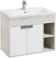 Тумба с раковиной AQUATON Флай 80 дуб крафт