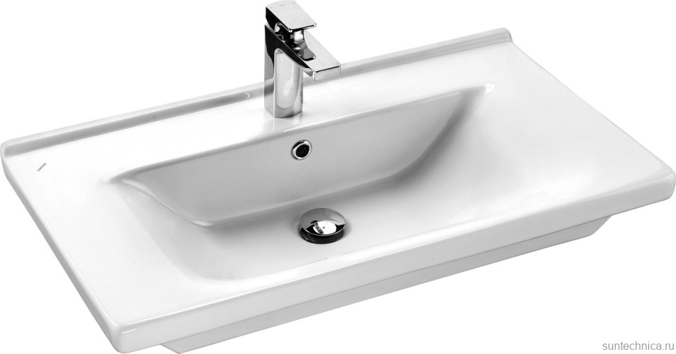 Тумба с раковиной AQUATON Флай 80 дуб крафт