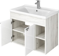 Тумба с раковиной AQUATON Флай 80 дуб крафт