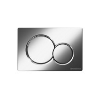 Кнопка смыва для унитаза Ceramicanova пластик, цвет матовый хром